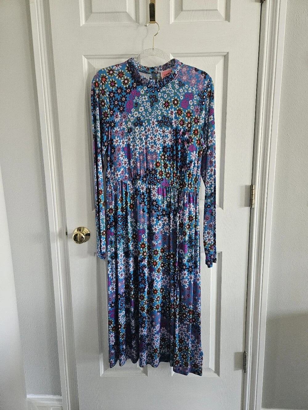 NWOT Kate Spade New York Pacific Petals Floral Knit Midi Dress